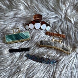 Elegant Multi-Color Hair Clip Set